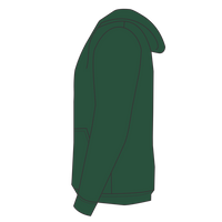 Champion Unisex Reverse Weave® Hooded Sweatshirt, Dark Green, Left Sleeve view