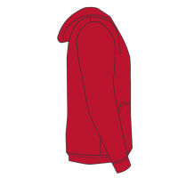 Champion Unisex Reverse Weave® Hooded Sweatshirt, Scarlet, Right Sleeve view