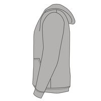 Champion Unisex Reverse Weave® Hooded Sweatshirt, Silver Grey, Left Sleeve view