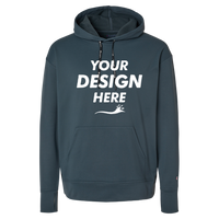 Champion Unisex Sport Hooded Sweatshirt, Stealth, Front view, Mockup