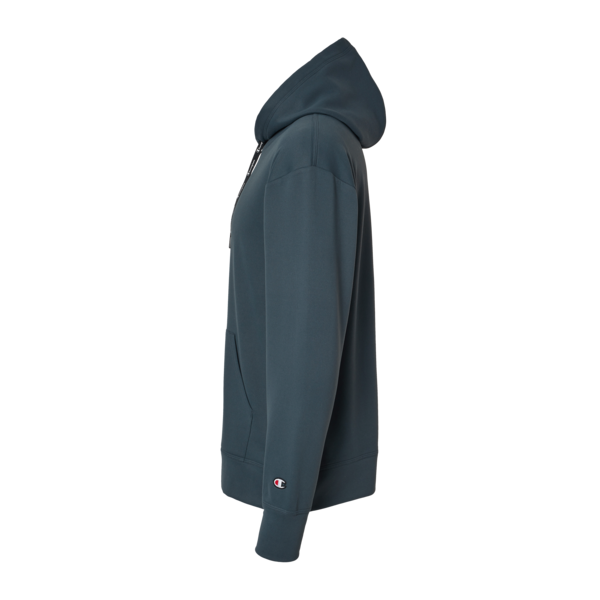 Champion Unisex Sport Hooded Sweatshirt, Stealth, Left Sleeve view