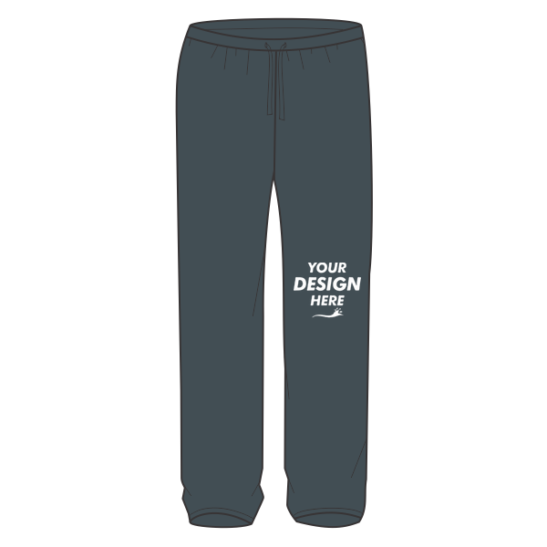 Champion Unisex Sport Joggers, Stealth, Front view, Mockup