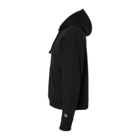 Champion Women's Powerblend® Hooded Sweatshirt, Black, Left Sleeve view