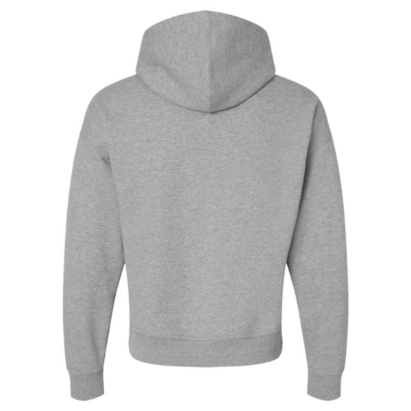 Champion Women's Powerblend® Hooded Sweatshirt, Light Steel, Back view