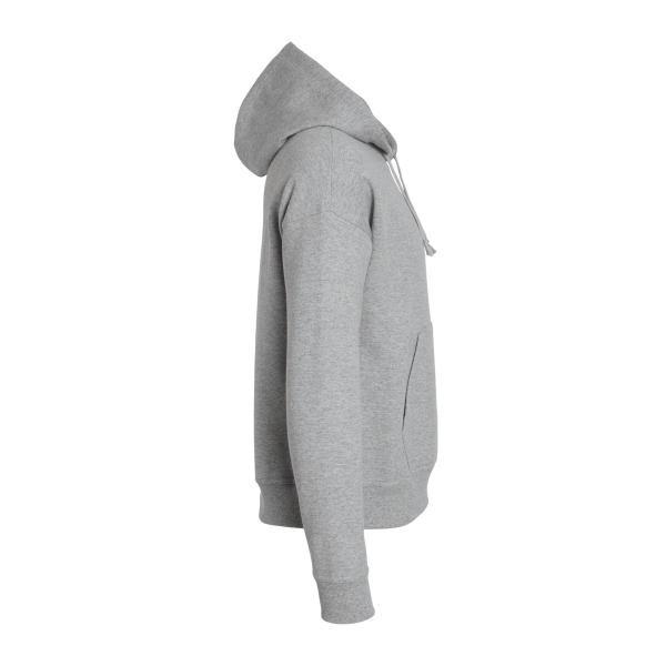 Champion Women's Powerblend® Hooded Sweatshirt, Light Steel, Right Sleeve view
