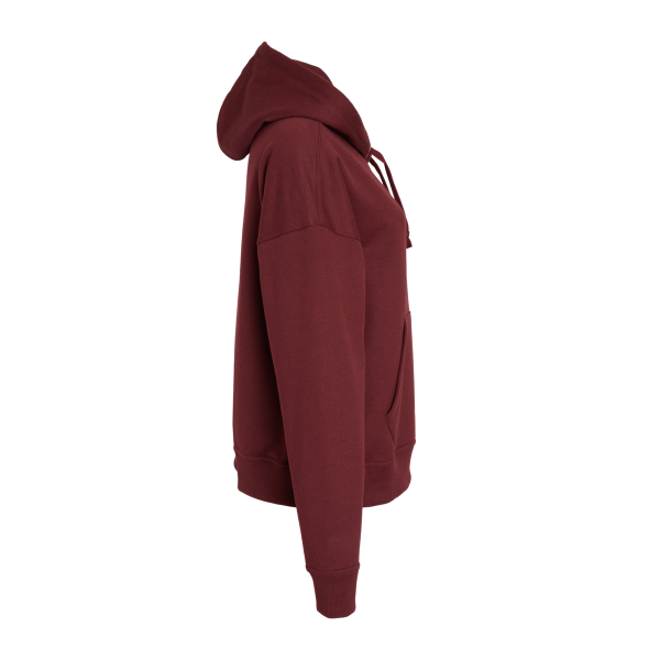 Champion Women's Powerblend® Hooded Sweatshirt, Maroon, Right Sleeve view