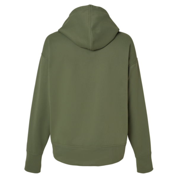 Champion Women's Sport Hooded Sweatshirt, Fresh Olive, Back view