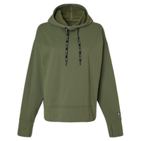 Champion Women's Sport Hooded Sweatshirt, Fresh Olive, Front view