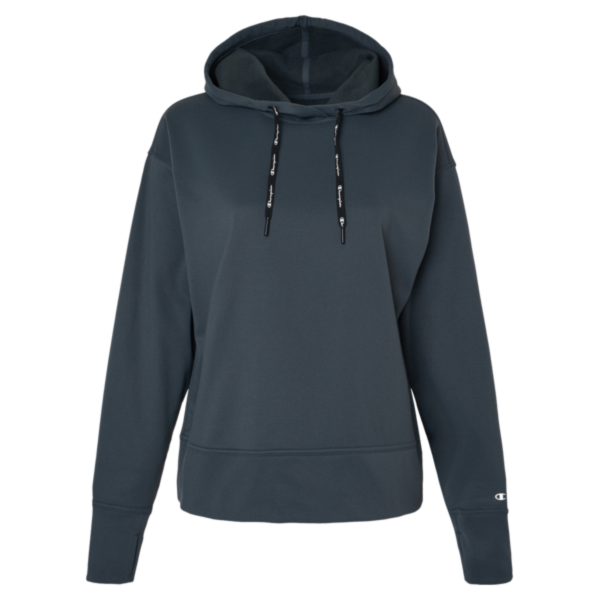 Champion Women's Sport Hooded Sweatshirt, Stealth, Front view