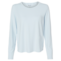 Champion Women's Sport Soft Touch Long Sleeve T-Shirt, Collage Blue, Front view