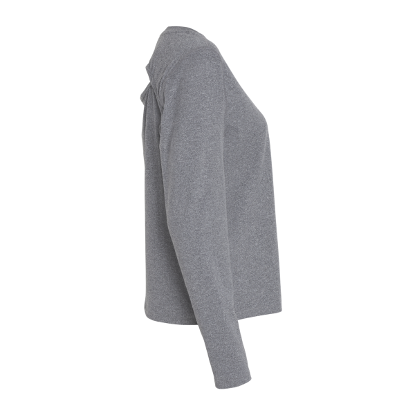 Champion Women's Sport Soft Touch Long Sleeve T-Shirt, Ebony Heather, Right Sleeve view