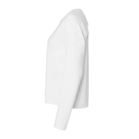 Champion Women's Sport Soft Touch Long Sleeve T-Shirt, White, Left Sleeve view