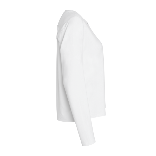 Champion Women's Sport Soft Touch Long Sleeve T-Shirt, White, Right Sleeve view