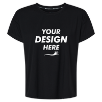 Champion Women's Sport Soft Touch T-Shirt, Black, Front view, Mockup
