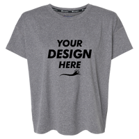 Champion Women's Sport Soft Touch T-Shirt, Ebony Heather, Front view, Mockup