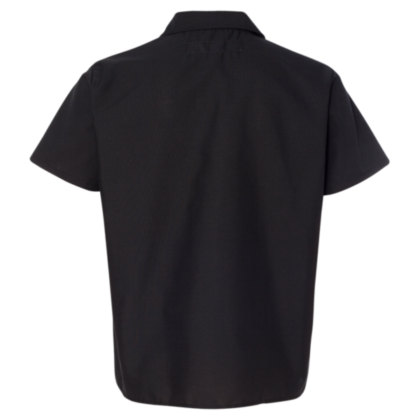 Chef Designs Poplin Cook Shirt with Gripper Closures, Black, Back view