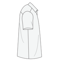 Chef Designs Poplin Cook Shirt with Gripper Closures, White, Right Sleeve (Short) view