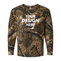 Code Five Men's Realtree® Camo Long Sleeve T-Shirt, Real Tree Apx, Front view, Mockup