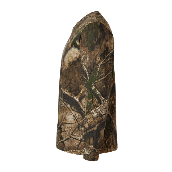 Code Five Men's Realtree® Camo Long Sleeve T-Shirt, Real Tree Apx, Left Sleeve view