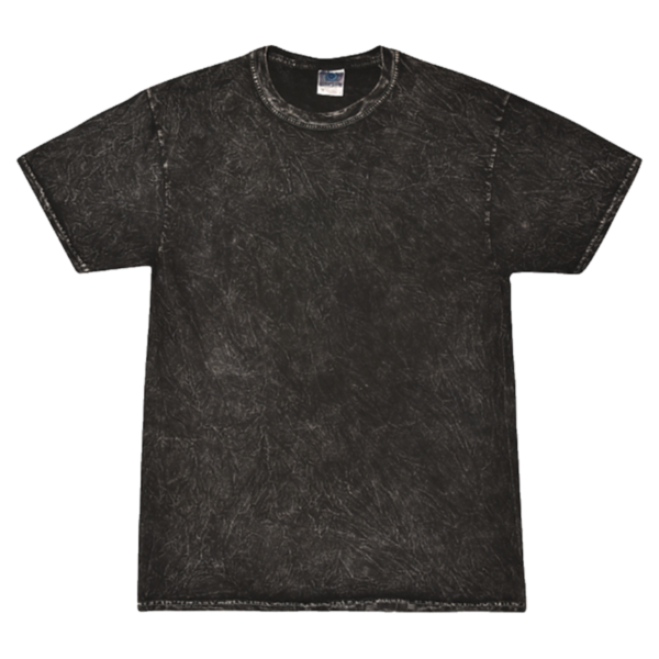 Colortone Unisex Mineral Wash T-Shirt, Mineral Black, Front view