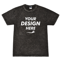Colortone Unisex Mineral Wash T-Shirt, Mineral Black, Front view, Mockup