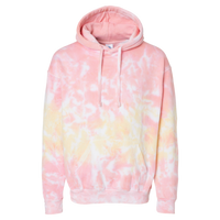Colortone Unisex Tie-Dyed Hooded Sweatshirt, Funnel Cake, Front view