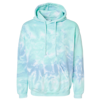 Colortone Unisex Tie-Dyed Hooded Sweatshirt, Slushy, Front view