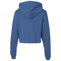 Colortone Women's Tie-Dyed Crop Hooded Sweatshirt, Eternity, Back view