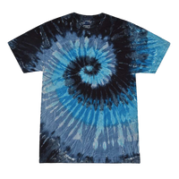 Colortone Youth Multi-Color Tie-Dyed T-Shirt, Evening Sky / Evening Sky, Front view