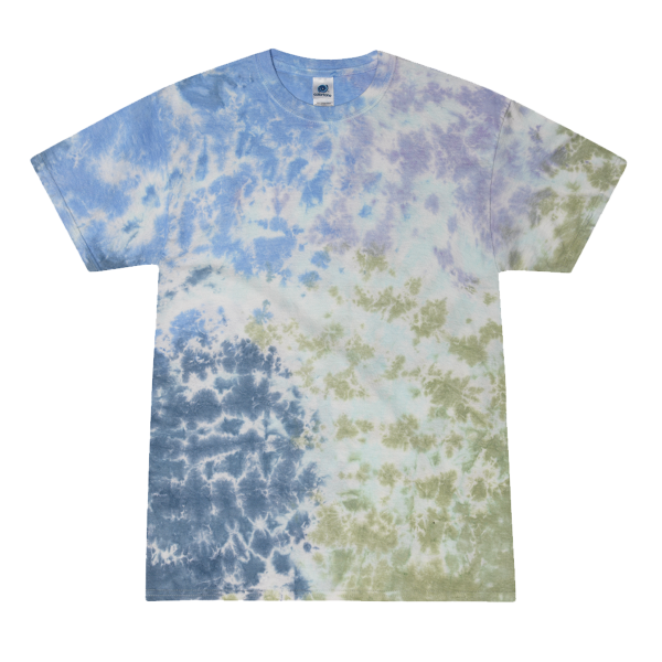 Colortone Youth Multi-Color Tie-Dyed T-Shirt, Ferris Wheel / Ferris Wheel, Front view