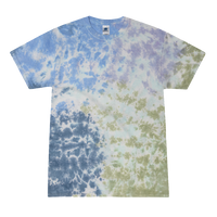 Colortone Youth Multi-Color Tie-Dyed T-Shirt, Ferris Wheel / Ferris Wheel, Front view