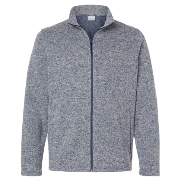 Columbia Men's Alto Pass™ Fleece Full-Zip Jacket, Dark Mountain Heather, Front view