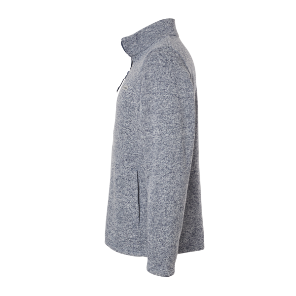 Columbia Men's Alto Pass™ Fleece Full-Zip Jacket, Dark Mountain Heather, Left Sleeve view