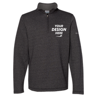 Columbia Men's Great Hart Mountain™ III Half-Zip Pullover, Black Heather, Front view, Mockup