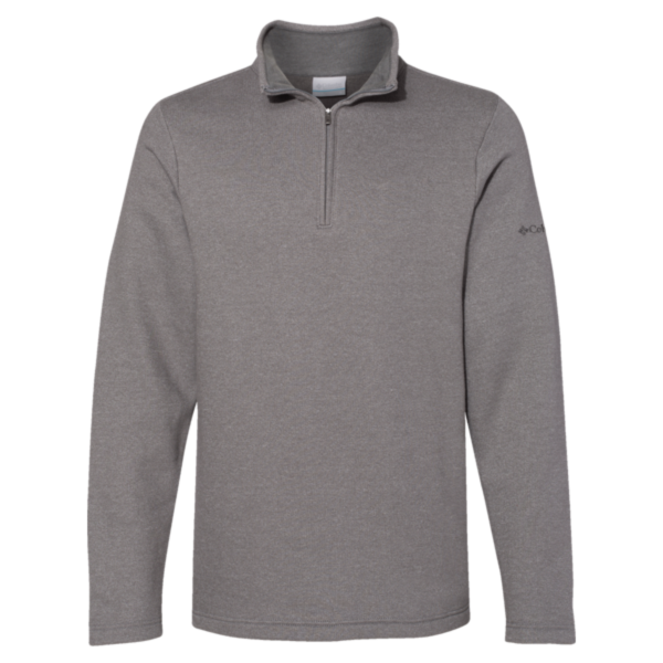 Columbia Men's Great Hart Mountain™ III Half-Zip Pullover, Boulder Heather, Front view