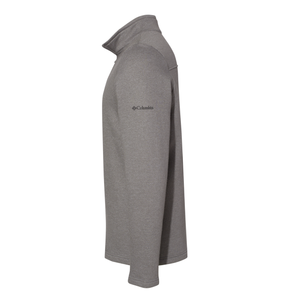 Columbia Men's Great Hart Mountain™ III Half-Zip Pullover, Boulder Heather, Left Sleeve view