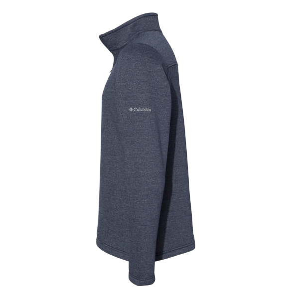 Columbia Men's Great Hart Mountain™ III Half-Zip Pullover, Collegiate Navy, Left Sleeve view