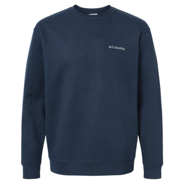 Columbia Men's Hart Mountain™ II Crewneck Sweatshirt, Collegiate Navy, Front view