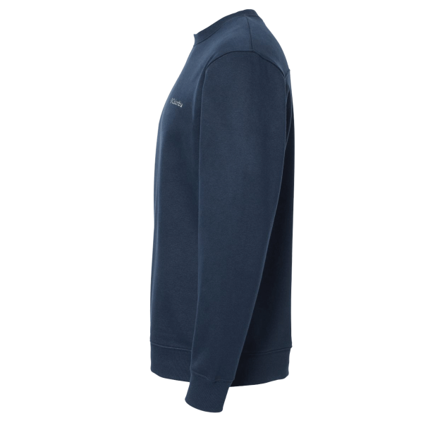 Columbia Men's Hart Mountain™ II Crewneck Sweatshirt, Collegiate Navy, Left Sleeve view
