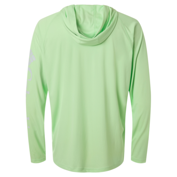 Columbia Men's PFG Terminal Tackle™ Hooded Long Sleeve T-Shirt, Key West / Cool Grey, Back view