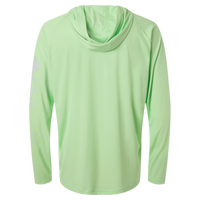 Columbia Men's PFG Terminal Tackle™ Hooded Long Sleeve T-Shirt, Key West / Cool Grey, Back view