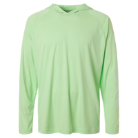 Columbia Men's PFG Terminal Tackle™ Hooded Long Sleeve T-Shirt, Key West / Cool Grey, Front view