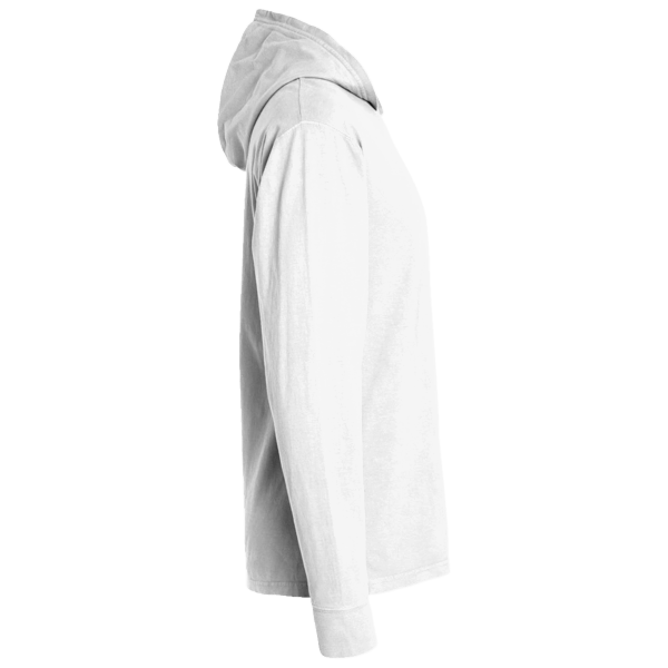 Columbia Men's PFG Terminal Tackle™ Hooded Long Sleeve T-Shirt, White / Nightshade, Right Sleeve view