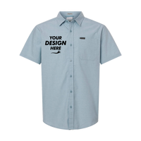 Columbia Men's Rapid Rivers™ Novelty Short Sleeve Shirt, Ripple Blue, Front view, Mockup