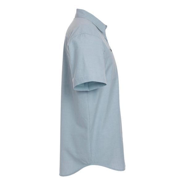 Columbia Men's Rapid Rivers™ Novelty Short Sleeve Shirt, Ripple Blue, Right Sleeve view