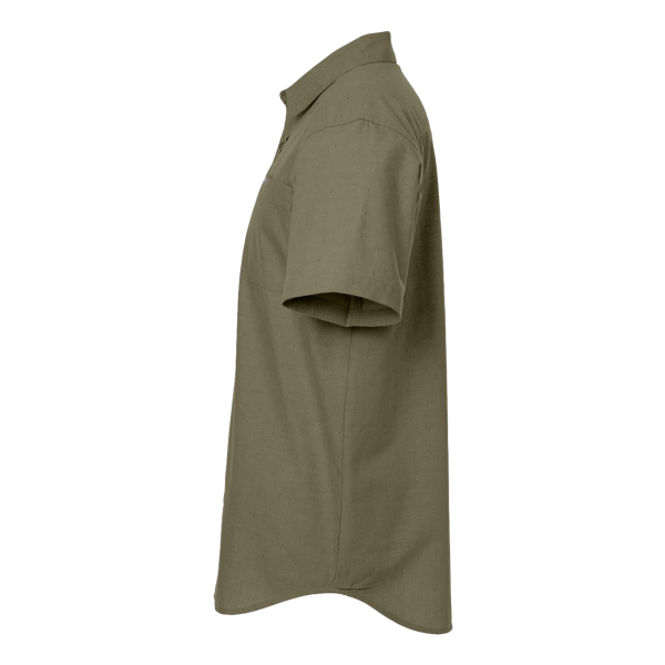 Columbia Men's Rapid Rivers™ Novelty Short Sleeve Shirt, Stone Green, Left Sleeve view