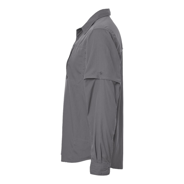 Columbia Men's Skien Valley™ Pocket Shirt, City Grey, Left Sleeve view
