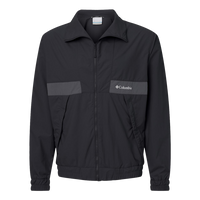 Columbia Men's Spire Valley™ Windbreaker, Black / Shark, Front view