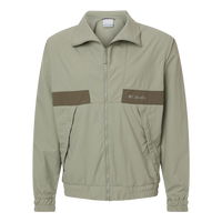 Columbia Men's Spire Valley™ Windbreaker, Safari / Stone Green, Front view