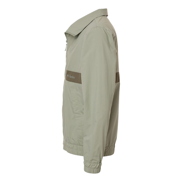 Columbia Men's Spire Valley™ Windbreaker, Safari / Stone Green, Left Sleeve view